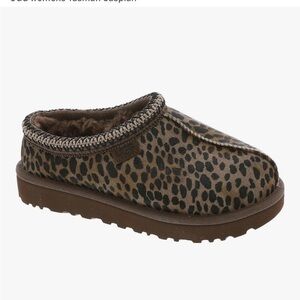 UGG Brown Leopard Print Slip-On Shoes